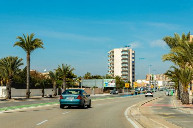 La Manga, Ispanya, 4 Mart 2019 ünlü yol t ile çalışan