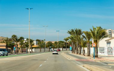 La Manga, Ispanya, 4 Mart 2019 ünlü yol t ile çalışan
