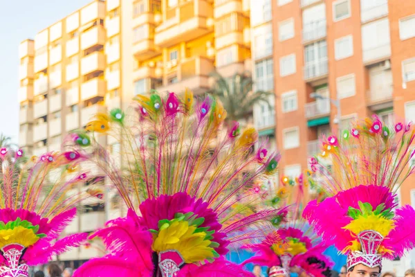 Картахена Іспанія Березня 2019 Барвистий Карнавал Парад Організований Жителі Знаменитого — стокове фото