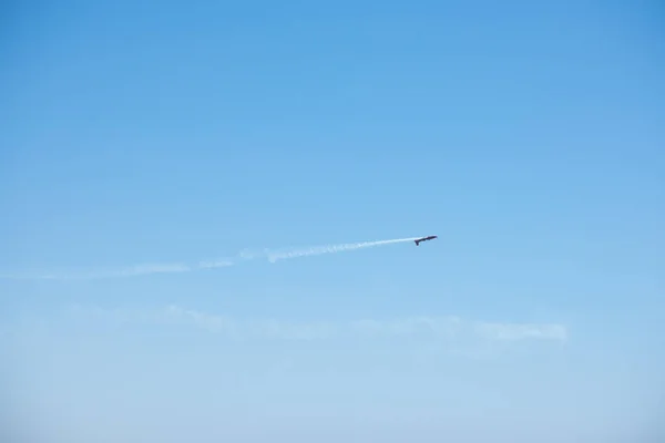 Torre Del Mar Spain July 2018 Planes Flying Beach Seaside — Stock Photo, Image