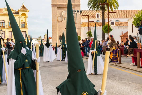 Velez Malaga Espagne Mars 2018 Les Personnes Participant Procession Semaine — Photo
