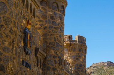 Battery Castillitos, İspanya - 13 Nisan 2019 Terk edilmiş askeri c