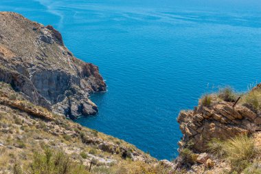 Battery Castillitos, İspanya - 13 Nisan 2019 Terk edilmiş askeri c