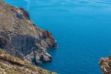 Battery Castillitos, İspanya - 13 Nisan 2019 Terk edilmiş askeri c