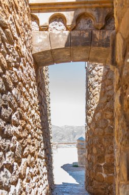 Battery Castillitos, İspanya - 13 Nisan 2019 Terk edilmiş askeri c