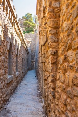 Battery Castillitos, İspanya - 13 Nisan 2019 Terk edilmiş askeri c