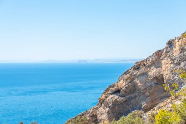 Battery Castillitos, İspanya - 13 Nisan 2019 Terk edilmiş askeri c