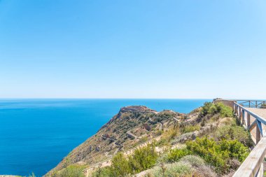 Battery Castillitos, İspanya - 13 Nisan 2019 Terk edilmiş askeri c