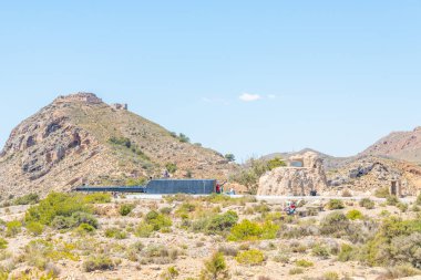 Battery Castillitos, İspanya - 13 Nisan 2019 Terk edilmiş askeri c