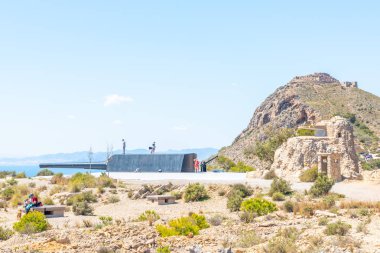 Battery Castillitos, İspanya - 13 Nisan 2019 Terk edilmiş askeri c