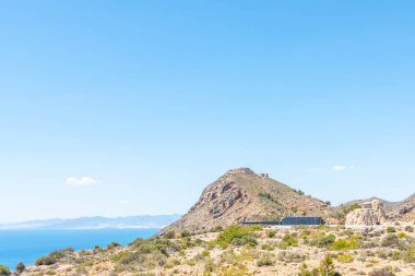 Battery Castillitos, İspanya - 13 Nisan 2019 Terk edilmiş askeri c