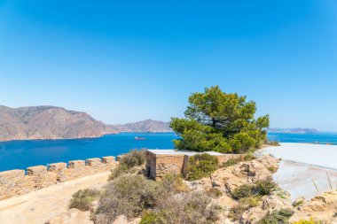 Battery Castillitos, İspanya - 13 Nisan 2019 Terk edilmiş askeri c