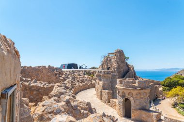 Battery Castillitos, İspanya - 13 Nisan 2019 Terk edilmiş askeri c