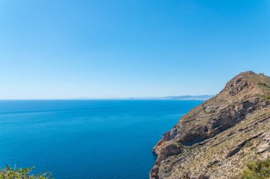 Battery Castillitos, İspanya - 13 Nisan 2019 Terk edilmiş askeri c