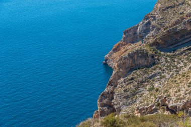 Battery Castillitos, İspanya - 13 Nisan 2019 Terk edilmiş askeri c