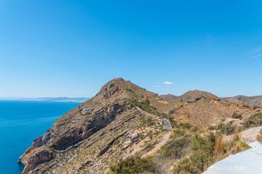 Battery Castillitos, İspanya - 13 Nisan 2019 Terk edilmiş askeri c