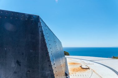 Battery Castillitos, İspanya - 13 Nisan 2019 Terk edilmiş askeri c