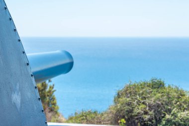 Battery Castillitos, İspanya - 13 Nisan 2019 Terk edilmiş askeri c