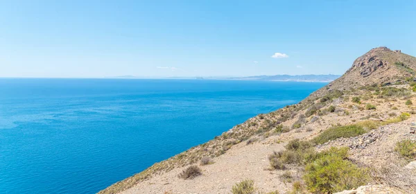 Battery Castillitos, İspanya - 13 Nisan 2019 Terk edilmiş askeri c