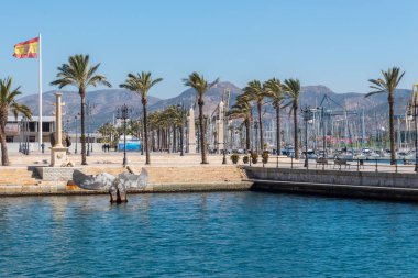 Cartagena, İspanya - 22 Şubat 2019 görüntülemek içinde gezinti 