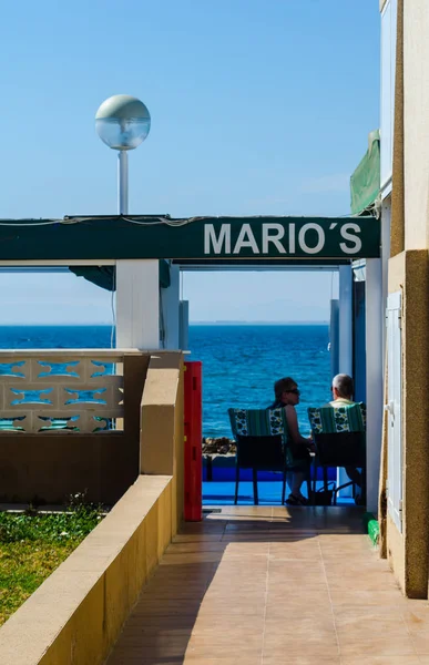 La Manga, İspanya - 4 Mart 2019 Restaurant in La Manga del Mar — Stok fotoğraf