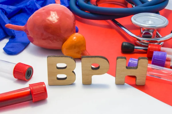 Conceito Bph Hipertrofia Prostática Benigna Aumento Glândula Prostática Abreviatura Médica — Fotografia de Stock