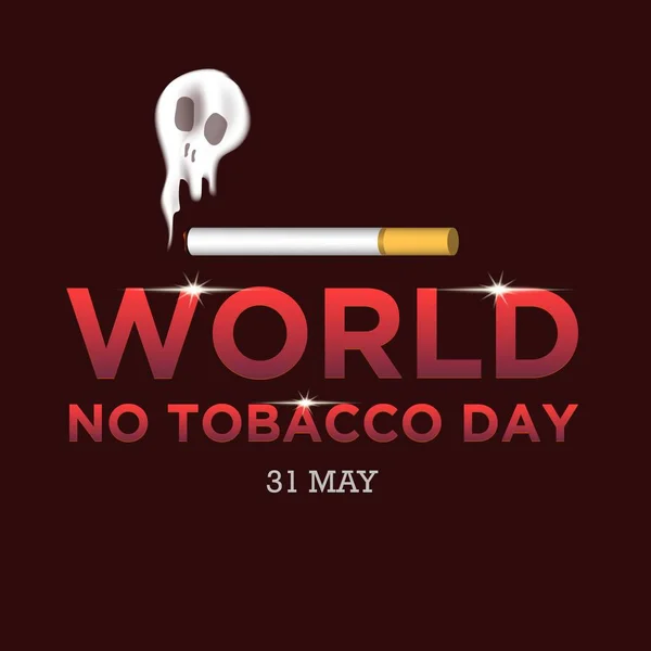 Weltnichtrauchertag Illustration Für Konzept Gegen Rauchen Und Lungenkrankheiten — Stockvektor