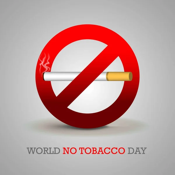 World Tobacco Day Ilustração Para Conceito Pare Fumar Doença Pulmonar —  Vetores de Stock