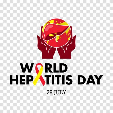 Vector illustration of World Hepatitis Day for banner and poster social media template clipart