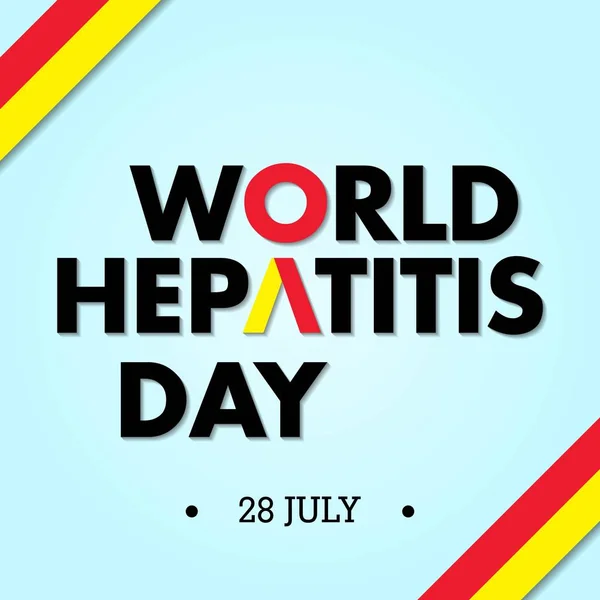 Vector Illustration World Hepatitis Day Banner Poster Social Media Template — Stock Photo, Image