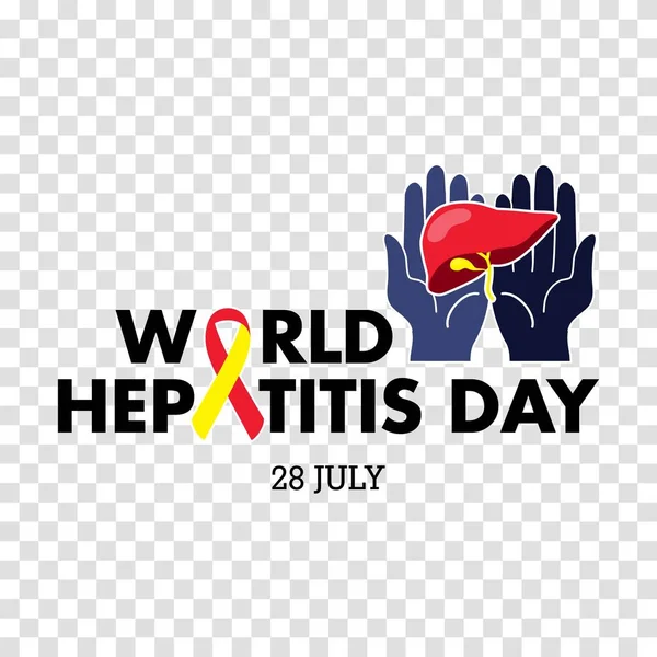 Dünya hepatit günü başlık sayfası veya poster sosyal medya şablonu için vektör çizim
