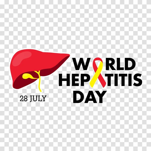 Dünya hepatit günü başlık sayfası veya poster sosyal medya şablonu için vektör çizim