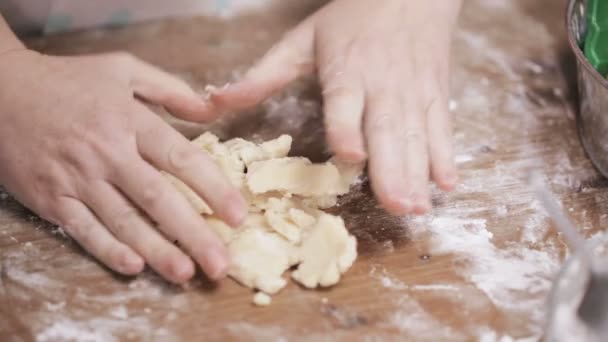 Paso Paso Horneado Temporada Navideña Hornear Galletas Azúcar Para Navidad — Vídeos de Stock