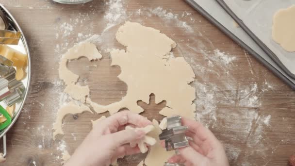 Pas Pas Cuisson Des Fêtes Cuire Des Biscuits Sucre Pour — Video