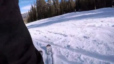 Colorado, ABD-ö. 2 Aralık 2017. POV bir bakış açısı. Kayak Colorado Rockies erken kayak sezonu