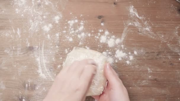 Passo Dopo Passo Cottura Stagione Festa Cuocere Biscotti Zucchero Natale — Video Stock