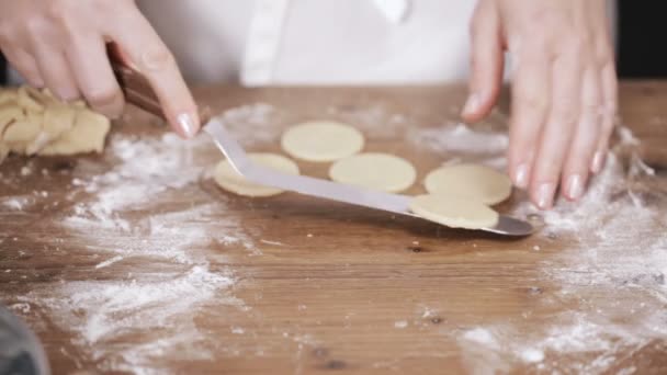 Krok Kroku Sezon Wakacyjny Pieczenia Pieczenie Ciasteczek Cukru Boże Narodzenie — Wideo stockowe