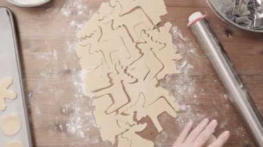 Adım adım. Pişirme tatil sezonu. Noel için şekerli Kurabiye Pişirme