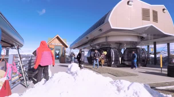 Colorado Usa Prosinec 2017 Pov Úhlu Pohledu Lyžování Colorado Rockies — Stock video