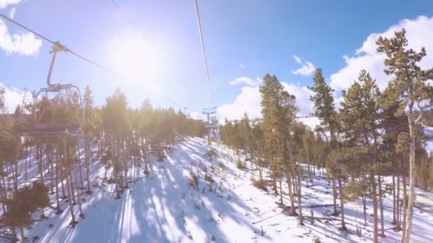 Colorado États Unis Décembre 2017 Point Vue Pov Ski Colorado — Video