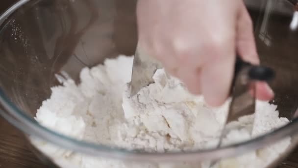 Passo Passo Cozimento Época Férias Biscoitos Açúcar Para Natal — Vídeo de Stock