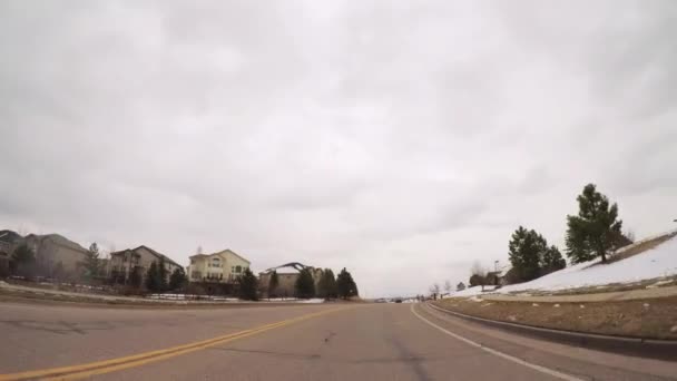 Denver Colorado Estados Unidos Marzo 2018 Pov Conducción Carreteras Pavimentadas — Vídeos de Stock