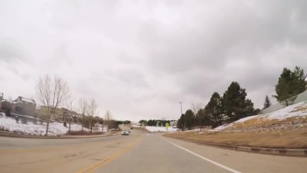 Denver Colorado États Unis Mars 2018 Pov Conduite Sur Routes — Video