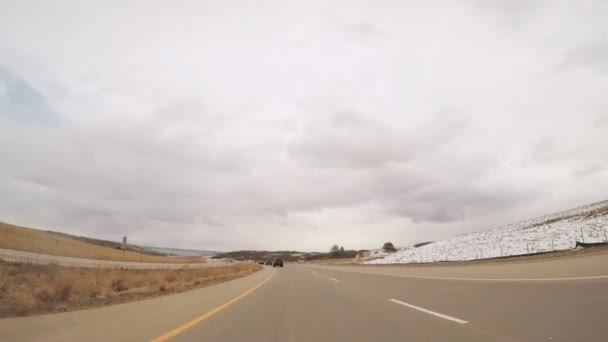 Αυτοκινητόδρομο Προβολή οδήγησης — Αρχείο Βίντεο