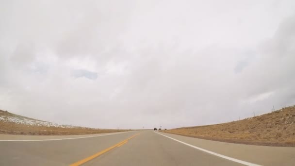 Országúti vezetési megtekintése — Stock videók