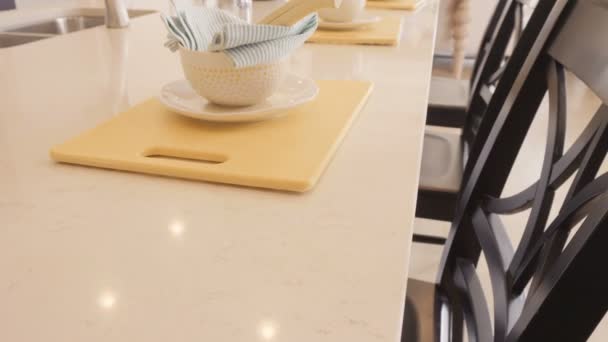 Moderne Küche Luxus Haus — Stockvideo