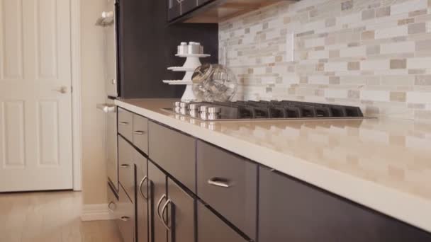 Dapur Modern Rumah Mewah — Stok Video