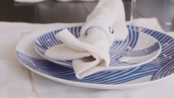 Sala Jantar Moderna Casa Luxo — Vídeo de Stock