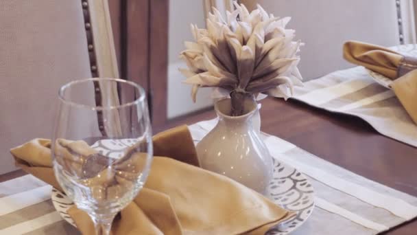Lüks Evde Modern Yemek Odası — Stok video