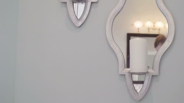 高級住宅に現代のマスターの浴室 — ストック動画